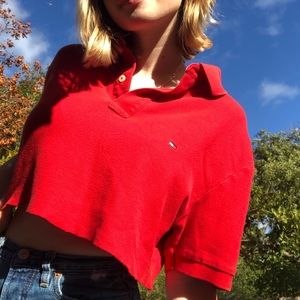 SOLD 🦋Tommy Hilfiger Cropped Polo